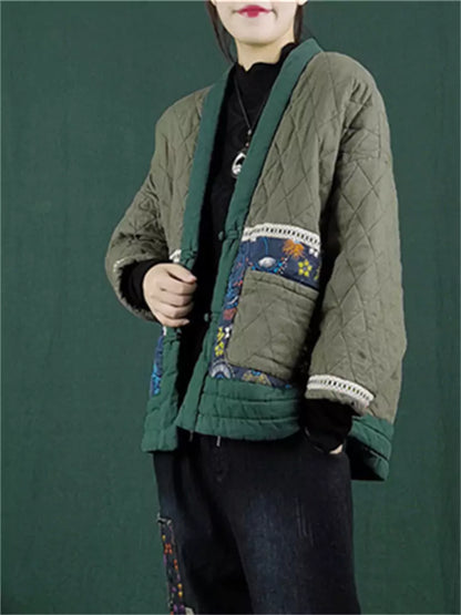 Cozy Stylish Ethnic Padded Coat