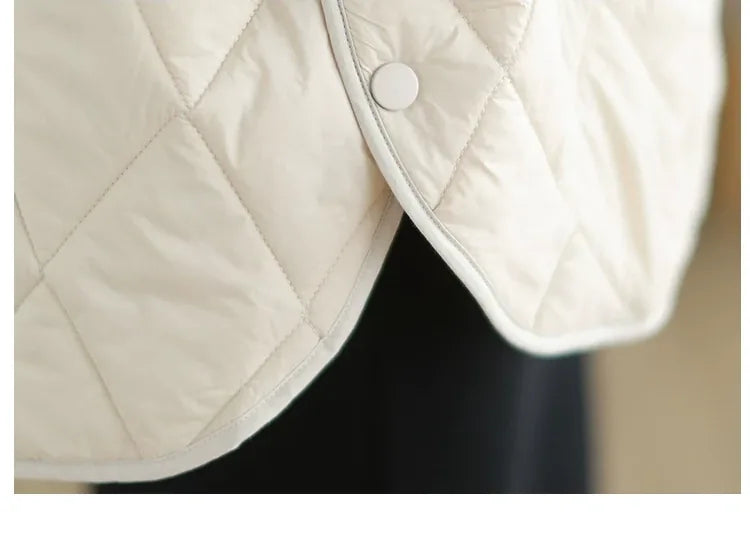 Diamond Quilted Zipper Front Padded Vest
