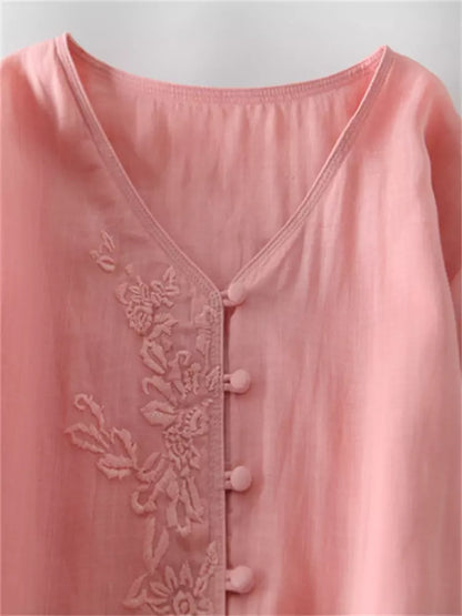 Double Layer Ramie Maxi Dress