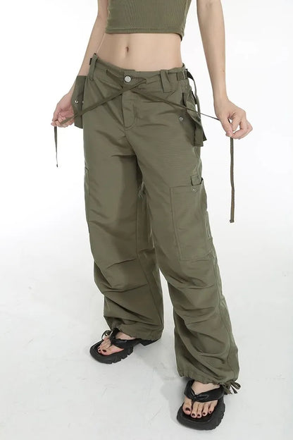 Drawstring Y2K Vintage Cargo Pants