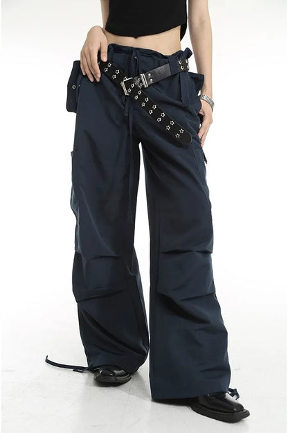 Drawstring Y2K Vintage Cargo Pants