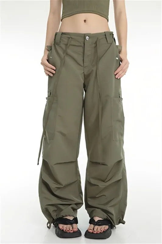 Drawstring Y2K Vintage Cargo Pants