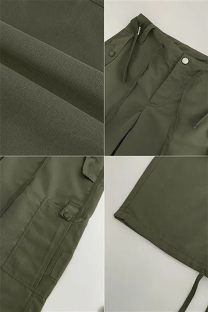 Drawstring Y2K Vintage Cargo Pants
