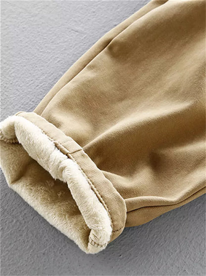 Herren-Cargohose mit Fleecefutter