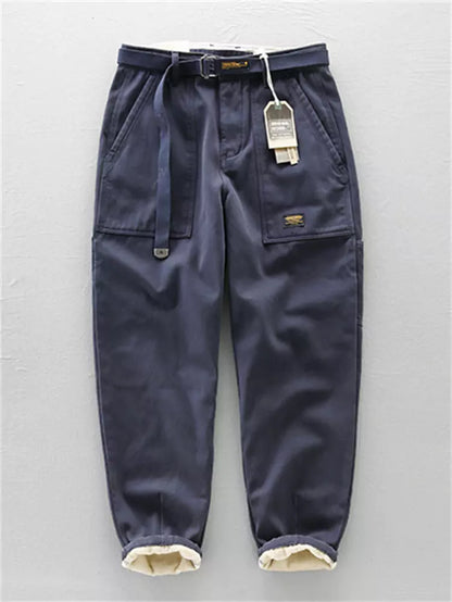 Herren-Cargohose mit Fleecefutter