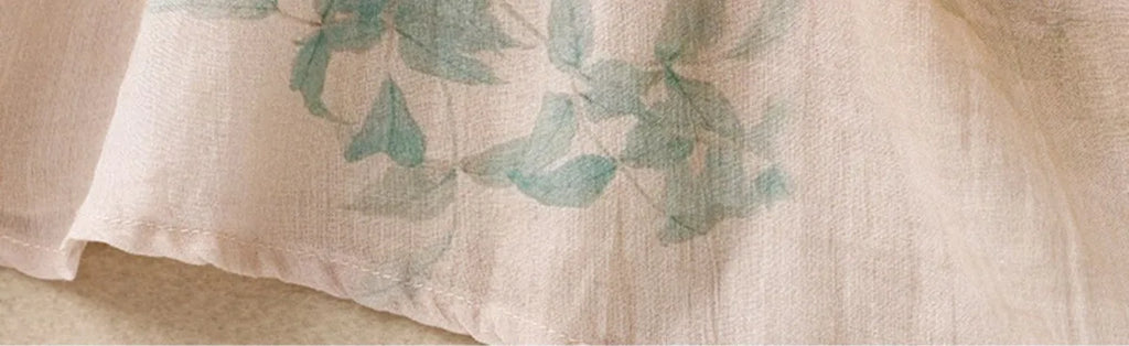 Floral Print Cotton Linen Three Quarter Sleeve Shirt - product image 19 - unknown
