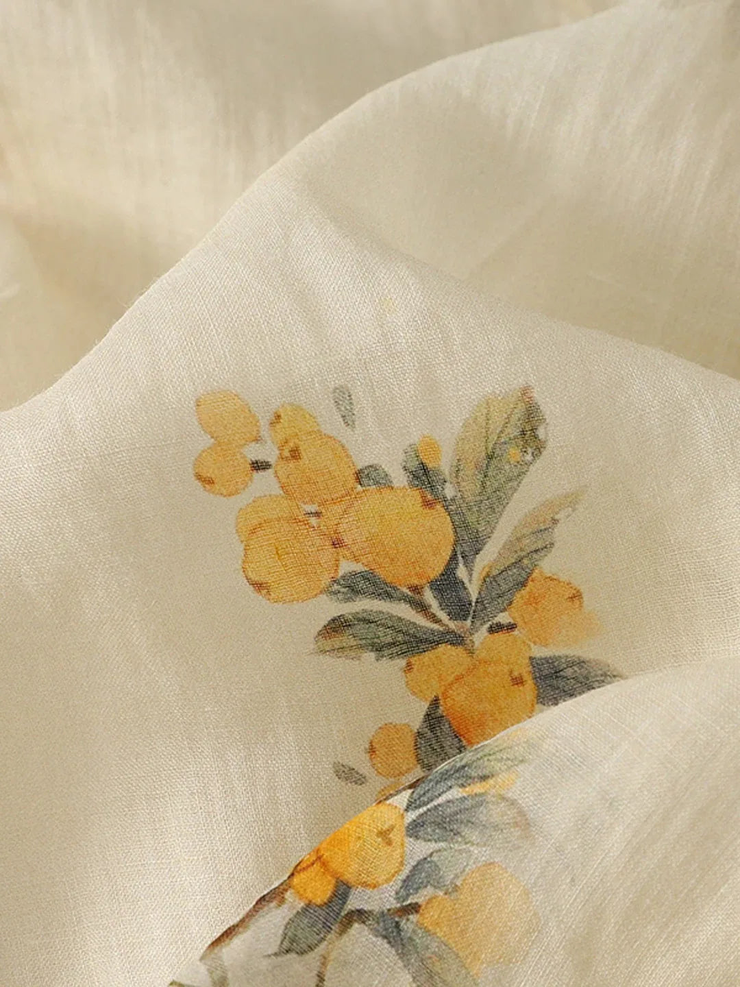 Floral Print Frog Button Asymmetrical Placket Long Sleeve Shirt