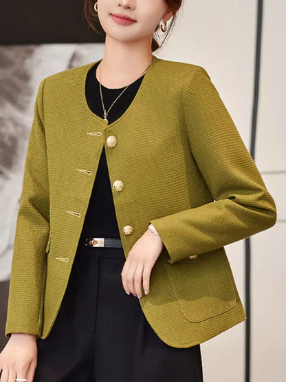 French Style High-End Single Breasted Jacket