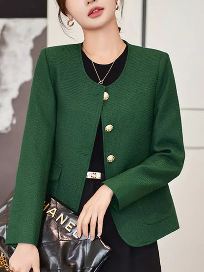 French Style High-End Single Breasted Jacket