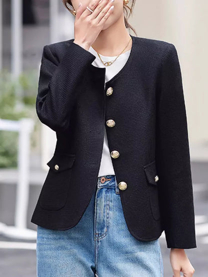 French Style High-End Single Breasted Jacket