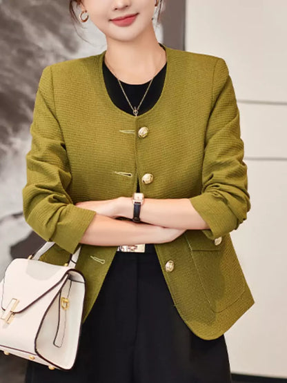 French Style High-End Single Breasted Jacket