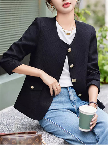 French Style High-End Single Breasted Jacket