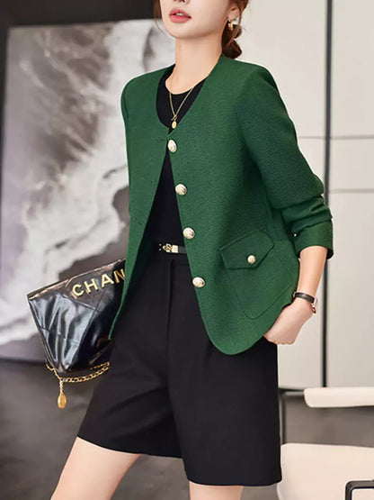 French Style High-End Single Breasted Jacket