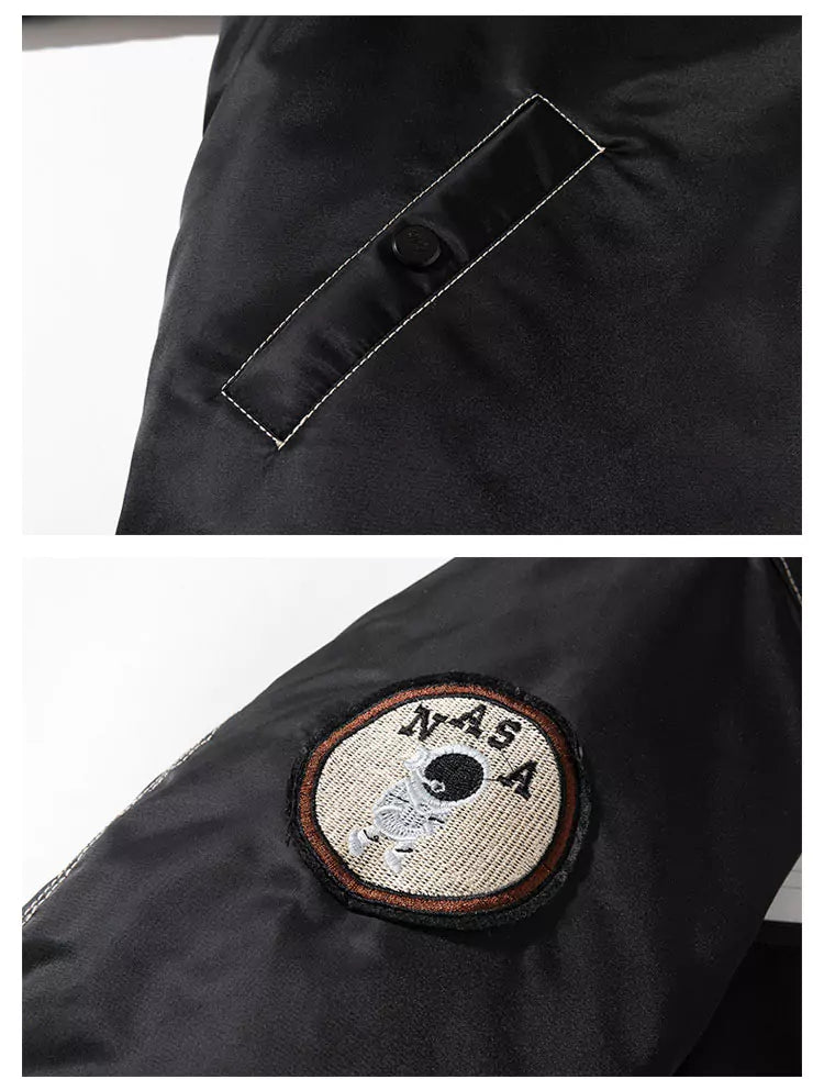 Funktionelle Streetwear-Baseballjacke mit Reißverschluss