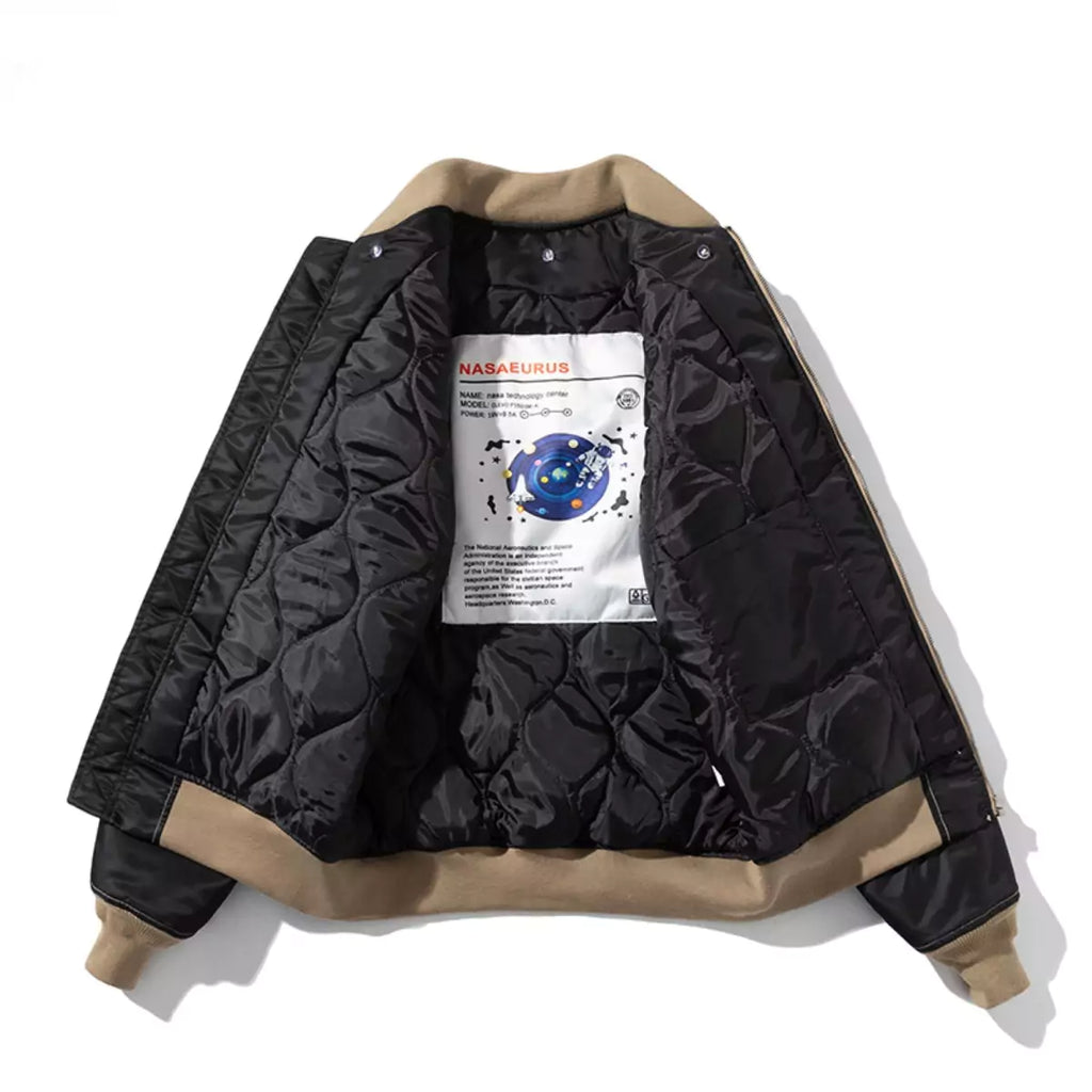 Funktionelle Streetwear-Baseballjacke mit Reißverschluss