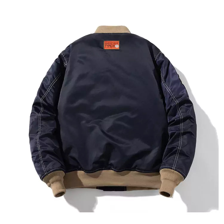 Chaqueta de béisbol funcional con cremallera