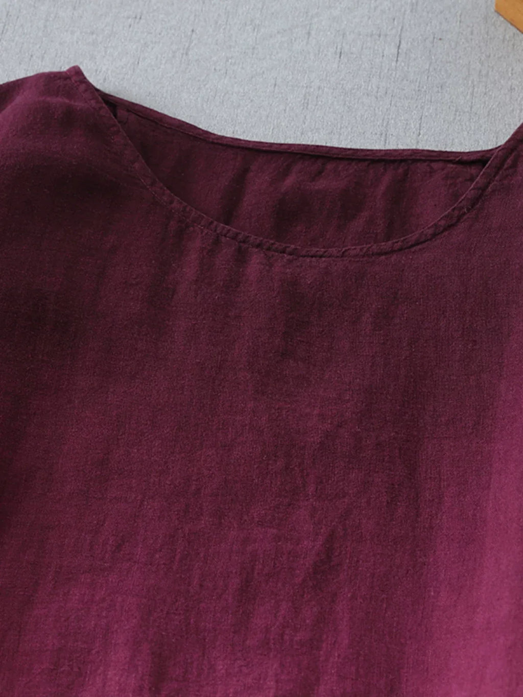 Gradient Ombre Textured Long Sleeve Drop Waist Maxi Dress