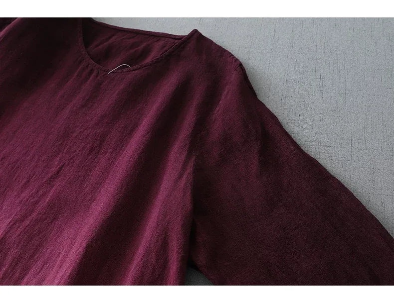 Gradient Ombre Textured Long Sleeve Drop Waist Maxi Dress