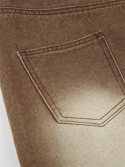 Grunge-Rock im Used-Look mit Batikmuster und asymmetrischem Bund