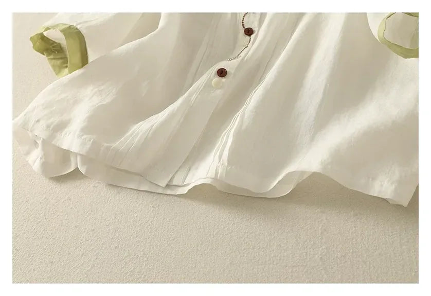Half Sleeve Shirt with Contrast Trim and Front Buttons - product image 10 - unknown