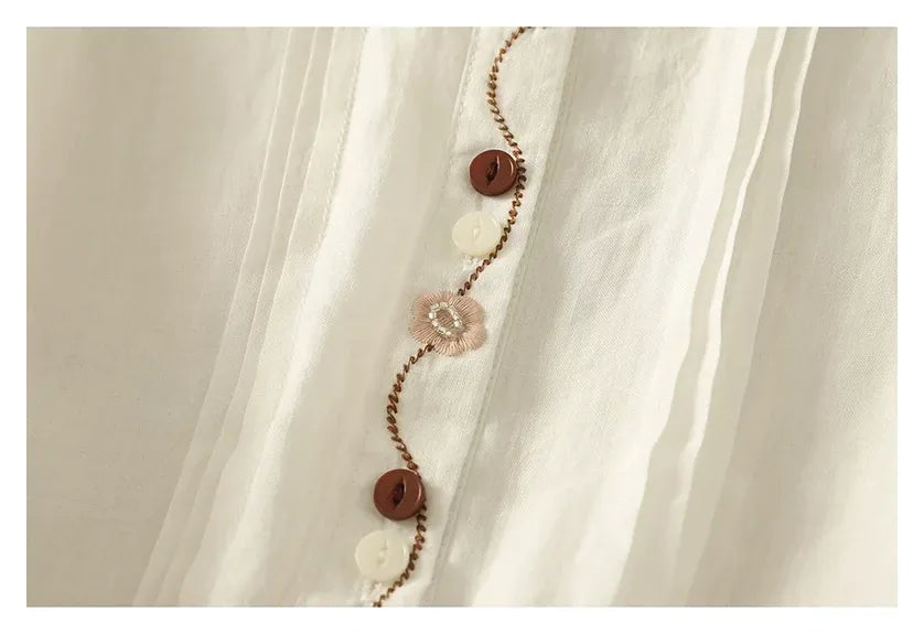 Half Sleeve Shirt with Contrast Trim and Front Buttons - product image 12 - unknown