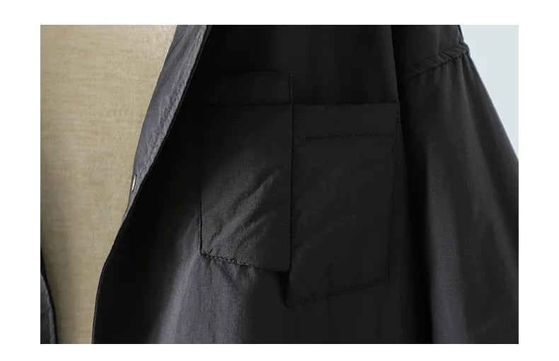 Hooded Padded Jacket with Snap Cuffs and Patch Pocket