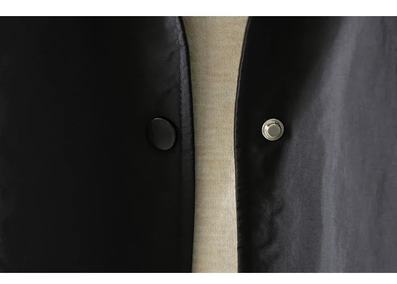 Hooded Padded Jacket with Snap Cuffs and Patch Pocket