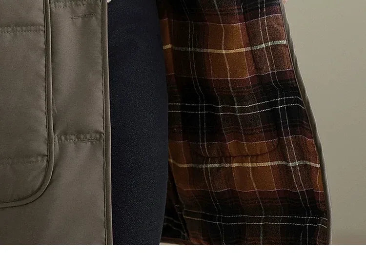 Hooded Quilted Padded Coat with Patch Pockets