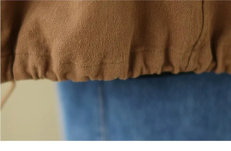 Hooded Snap Button Vest with Patch Pockets