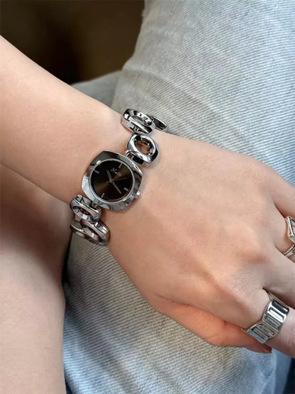 Ladies' Irregular Openwork Gold Bracelet Watch 