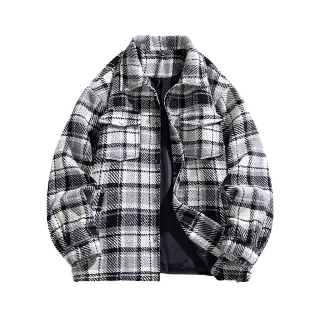 Retro-Tweedjacke für Herren mit Umlegekragen
