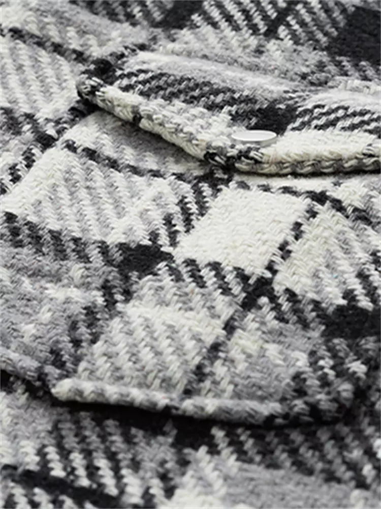 Retro-Tweedjacke für Herren mit Umlegekragen
