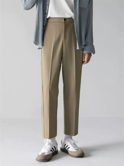 Slim-Fit-Herrenhose mit seitlichem Gummizug im Bund