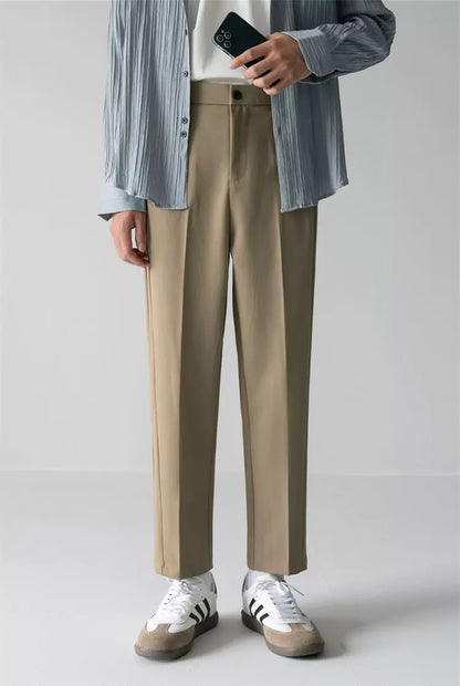 Slim-Fit-Herrenhose mit seitlichem Gummizug im Bund