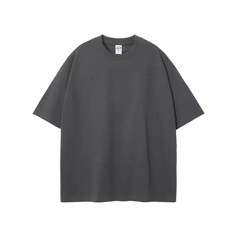 Herren-T-Shirt mit lockerer Passform, einfarbig, Kurzarm