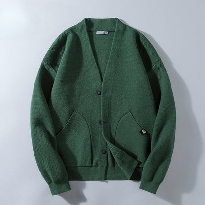 Gemütlicher, vielseitiger Herren-Strickcardigan mit V-Ausschnitt