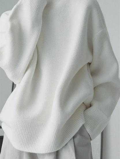 Mens Drop Shoulder Casual Warm Sweater