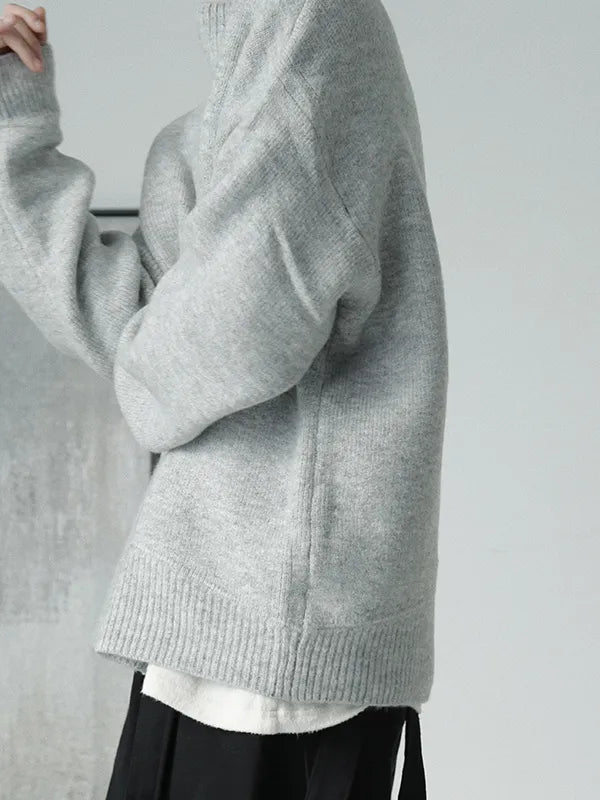 Mens Drop Shoulder Casual Warm Sweater