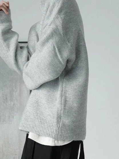 Mens Drop Shoulder Casual Warm Sweater