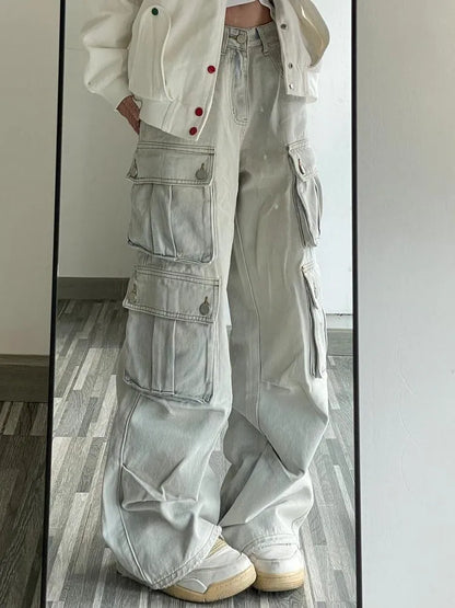 Multi Pocket Baggy Cargo Jeans