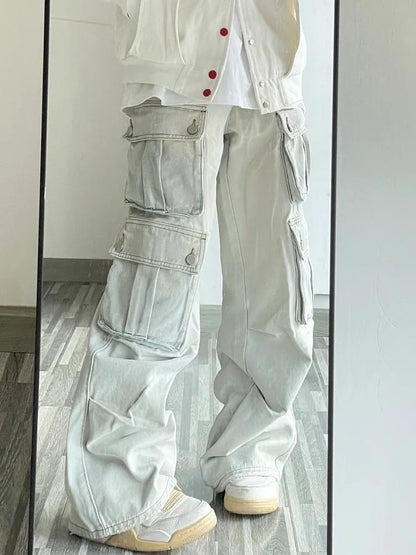 Multi Pocket Baggy Cargo Jeans