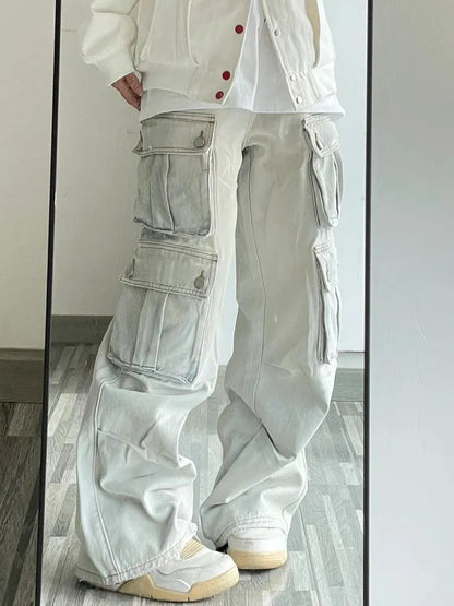 Multi Pocket Baggy Cargo Jeans