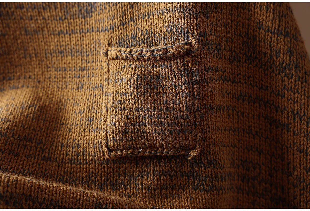 Patch Pocket Color Block Knit Vest