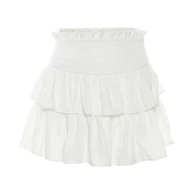 Retro Lace Trim Slim Cami Top Mini Skirt 2 Piece Set