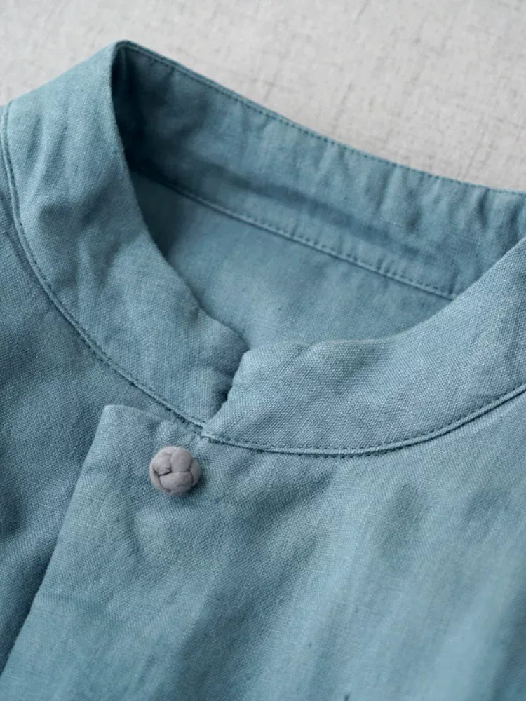 Retro Mandarin Collar Chinese Knot Button Padded Coat