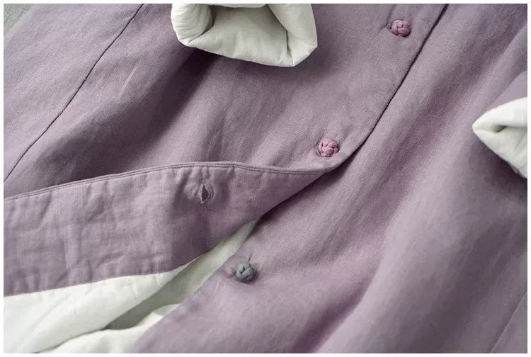 Retro Mandarin Collar Chinese Knot Button Padded Coat