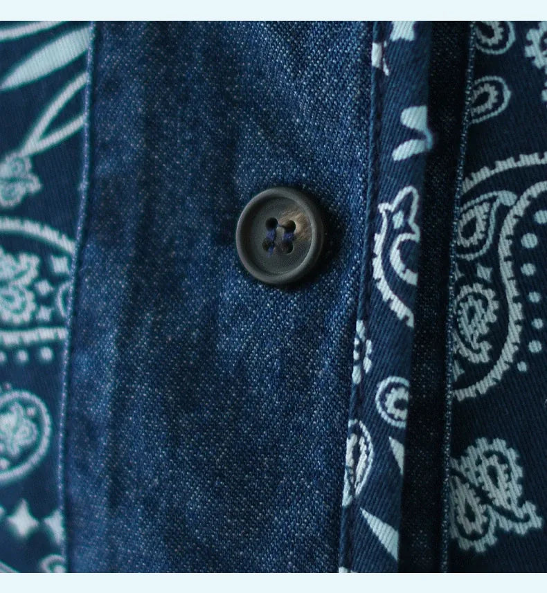 Retro Patchwork Paisley Button-Front Vest