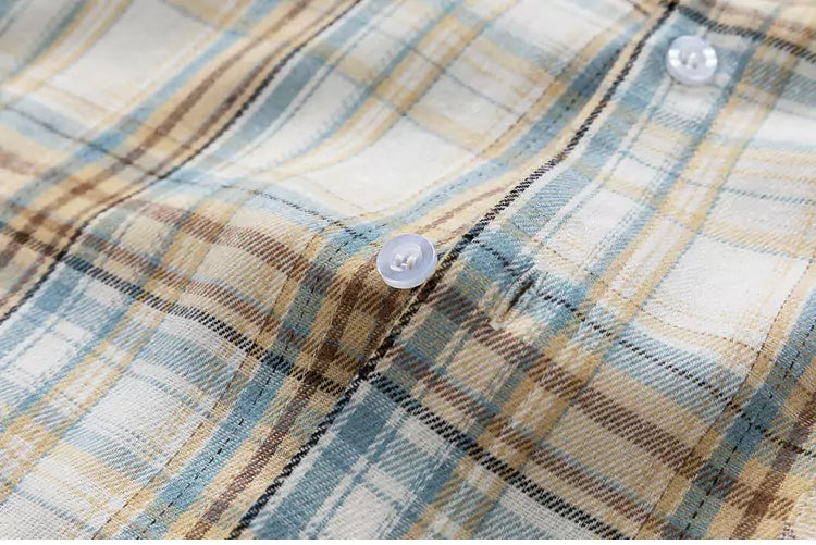 Retro Relaxed Fit Plaid Shirt
