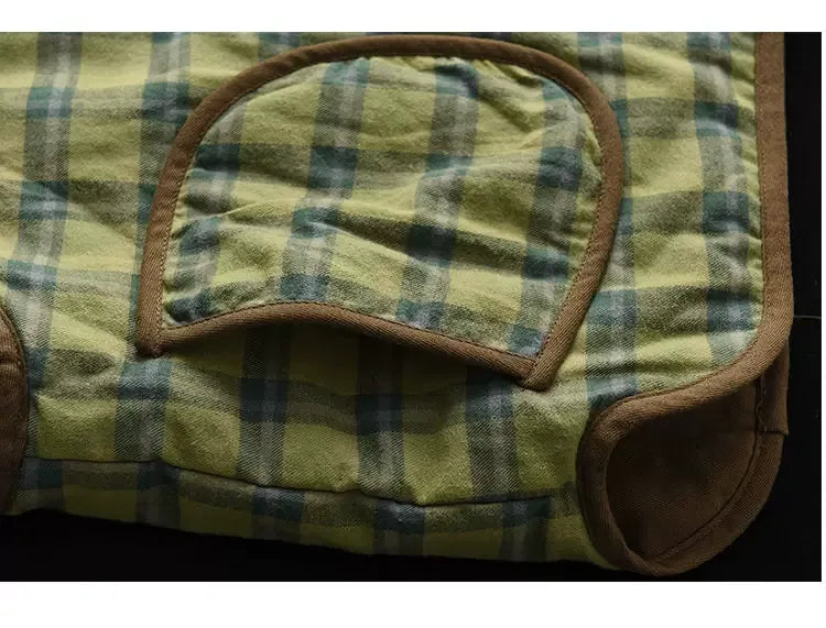 Reversible Quilted Snap Button Vest
