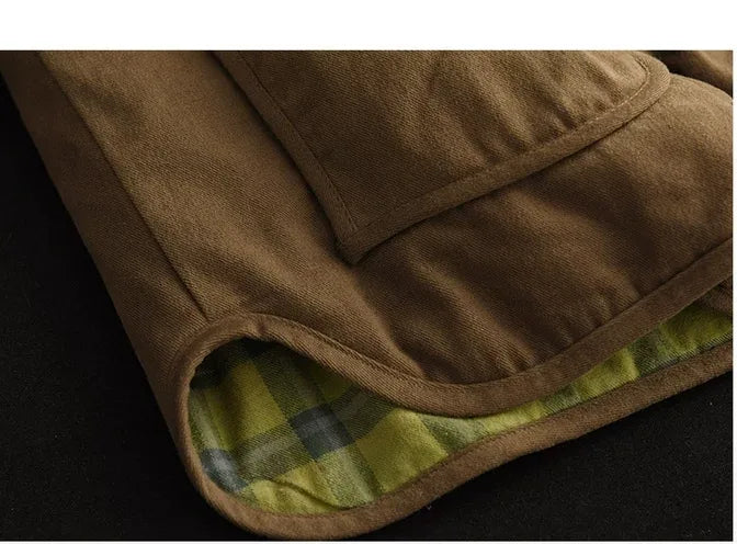 Reversible Quilted Snap Button Vest